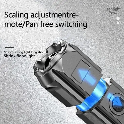 Rechargeable Tactical LED Flashlight, PTT Outdoor, Rechargeable Tactical LED Flashlight 6,