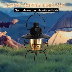 Retro Lantern with USB Rechargeable Power Bank