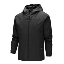 TrailBlaze Hooded Windbreaker, top, cardigan, sweater, sweat shirt, mens wear, rainy, rain coat, baju sejuk, baju hujan, water resistance, water resistant, water splash