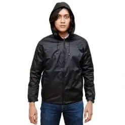 TrailBlaze Hooded Windbreaker, top, cardigan, sweater, sweat shirt, mens wear, rainy, rain coat, baju sejuk, baju hujan, water resistance, water resistant, water splash