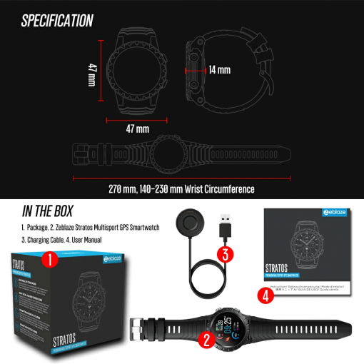 ZEBLAZE Stratos Smartwatch, zeblaze stratos, smartwatch, sports watch, bracelet, best price zeblaze smartwatch, startos affordable, free delivery smartwatch, jam tangan pinter, apple watch, kids watch, men's wear, women watch, unisex, digital watch, analog watch, jam tangan, wrist watch, adjustable strap, silicone watch strap, watch accessories, ptt outdoor watch, pttoutdoor malaysia