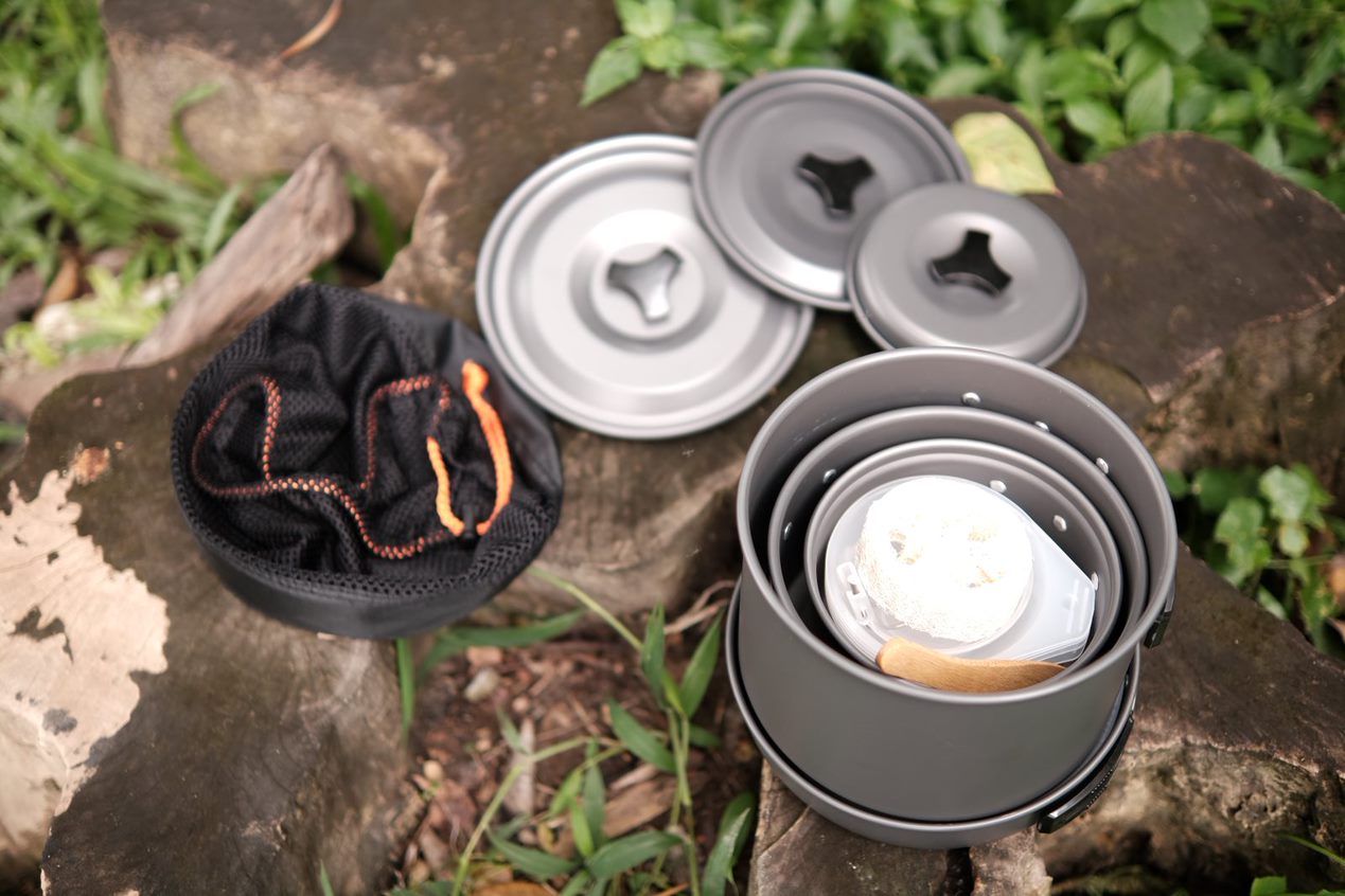 Best Gifts for Campers, PTT Outdoor, TAHAN Camping Cookware Mess Kit,