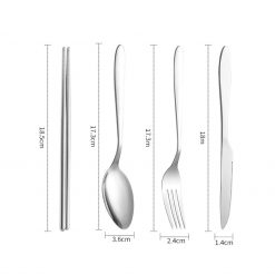 TAHAN 7 PCS Travel Utensils Set, travel utensil set, travel cutlery set, portable cutlery set, travel cutlery, portable silverware set, sudu garfu, pisau, straw besi, stainless steel straw, cutlery stainless steel, cutlery besi, cutlery for travel, travel sudu garfu, fork, kitchen utensils