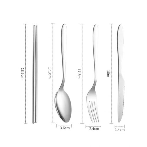 TAHAN 7 PCS Travel Utensils Set, travel utensil set, travel cutlery set, portable cutlery set, travel cutlery, portable silverware set, sudu garfu, pisau, straw besi, stainless steel straw, cutlery stainless steel, cutlery besi, cutlery for travel, travel sudu garfu, fork, kitchen utensils