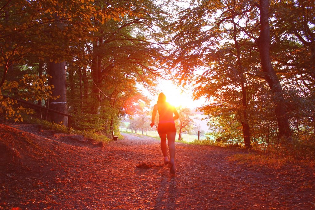 Trail running in hot weather