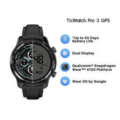 TicWatch Pro 3 GPS Smartwatch, GPS, smartwatch, TicWatch, Watch