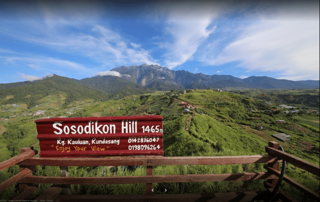 View from the peak of Sosodikan Hill