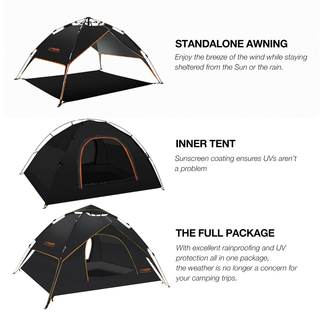 TAHAN Special Combo, PTT Outdoor, TAHAN Panthera 4 Automatic Tent 6,