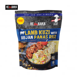 KEMBARA Lamb Kuzi with Hujan Panas Rice, KEMBARA Nasi Lemak with Chicken Rendang, KEMBARA Chicken Masak Merah with Tomato Rice, KEMBARA Beef Rendang With Pilaf Rice, kembara meals, kembara food, kembara food warmer add on, kembara travel food, kembara camping food