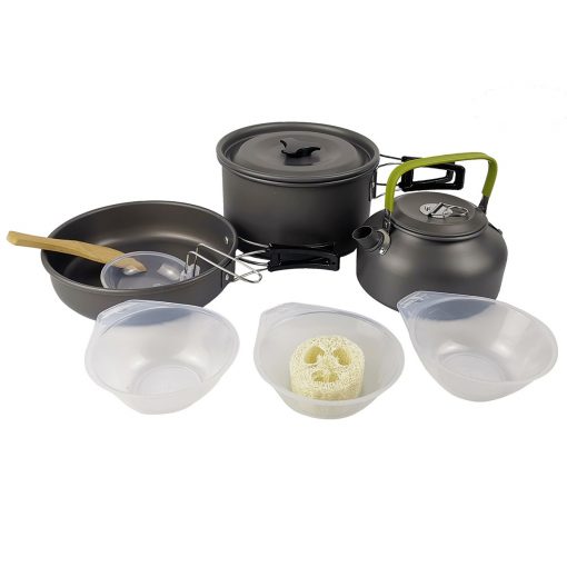 Camper Cookset, camping cooking set, camping pot, camping pan