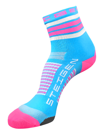 STEIGEN 1/2 Length Anti Blister Socks, PTT Outdoor, FairyFlossHalfLength large,