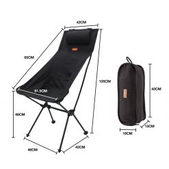 High Back UltraLight Camp Chair, PTT Outdoor, High Back UltraLight Camp Chair 4,