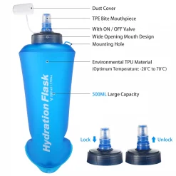 Soft Hydration Flask, PTT Outdoor, METOUR Soft Flask 500ML 1,
