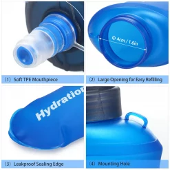 Soft Hydration Flask, PTT Outdoor, METOUR Soft Flask 500ML 4,