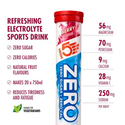 HIGH5 Zero Electrolyte Sports Drink, PTT Outdoor, HIGH5 Zero Berry2,