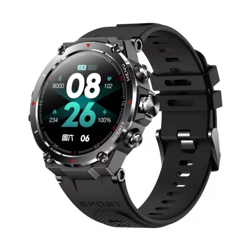 HM03 GPS Smartwatch, PTT Outdoor, Main image black watch,