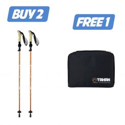 Home, PTT Outdoor, TAHAN 3 Section Foldable Hiking Stick B2F1,