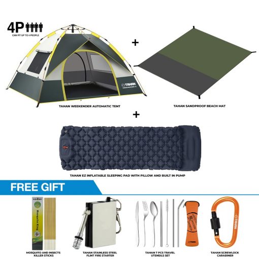 TAHAN Weekend Camping Combo with 4P Tent