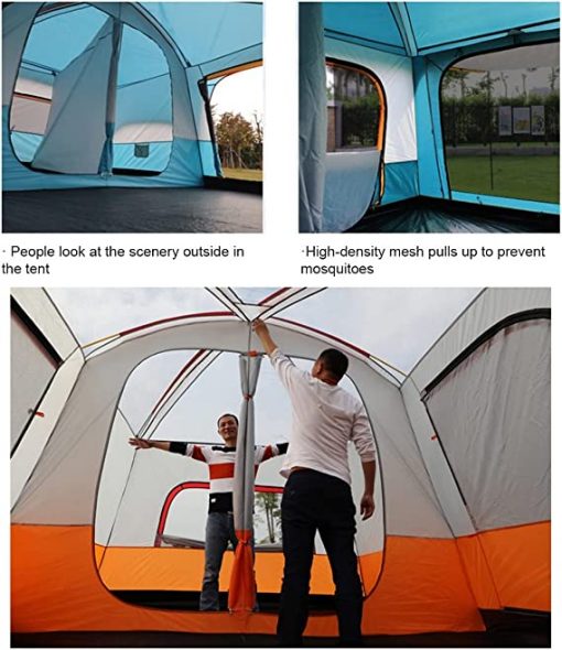 Cabin Tent with Mosquito Net for Big Family Bonding, PTT Outdoor, 61Wam7rriKL. AC SX569,