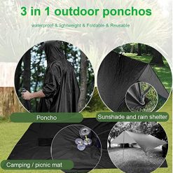 3-in-1 Hooded Rain Poncho, PTT Outdoor, 71NfEO aaL. AC UX569,
