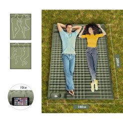 CLEARANCE SALE!, PTT Outdoor, EZ Inflatable Double Sleeping Pad 10CM 1,