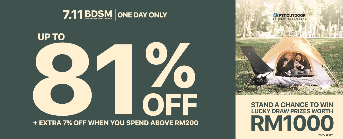 7.11 Big Discount Sampai Meletup | PTT Outdoor 7.11 Big Discount Sampai Meletup, PTT Outdoor, Home WebBanner 177 BDSM,