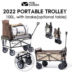 New Arrivals, PTT Outdoor, MOBI GARDEN Trolley Wagon With Brake 100L Litre 7,