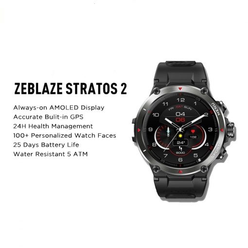 ZEBLAZE Stratos 2 GPS Smartwatch, PTT Outdoor, ZEBLAZE Strato 2 GPS Smartwatch 5,