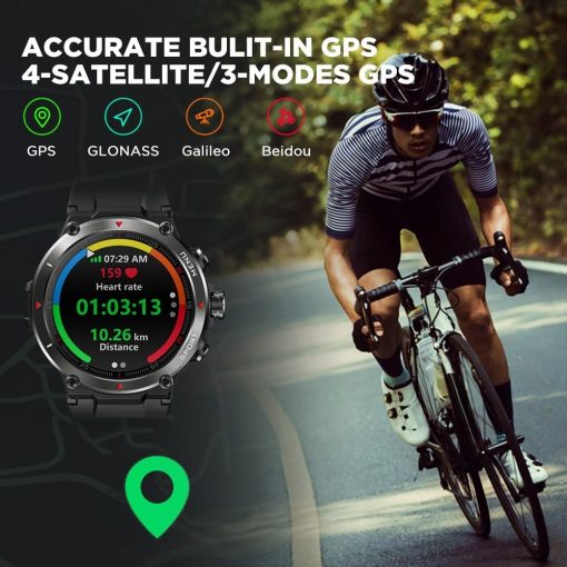ZEBLAZE Stratos 2 GPS Smartwatch, PTT Outdoor, ZEBLAZE Strato 2 GPS Smartwatch 8,