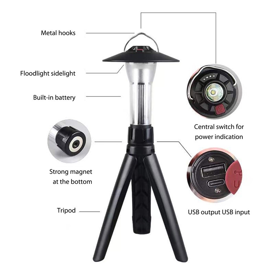 Mini Lighthouse Lantern with Tripod