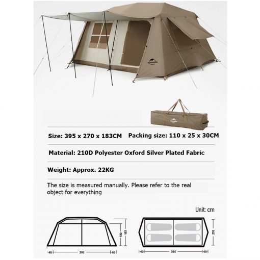 NATUREHIKE Village 13 Instant Up Tent, PTT Outdoor, NATUREHIKE Village 13 Instant Up Tent 6,