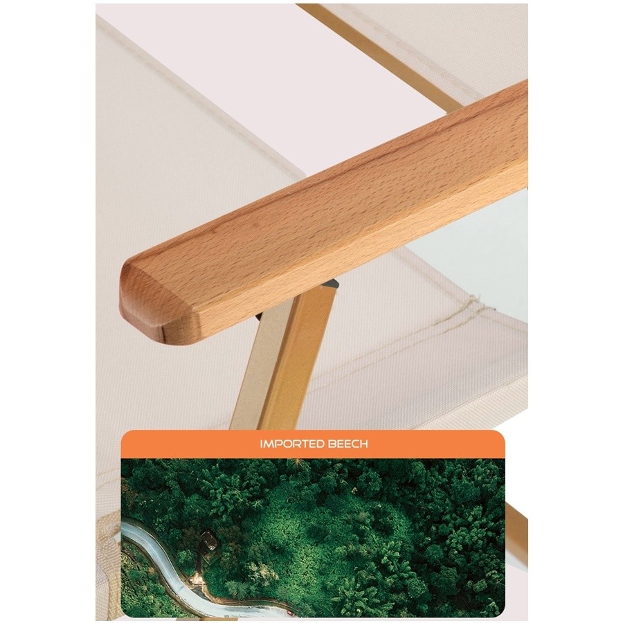 Woodgrain Folding Camping Chair