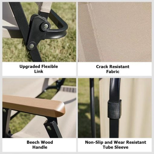 Woodgrain Folding Camping Chair, PTT Outdoor, Woodgrain Folding Camping Chair 3,