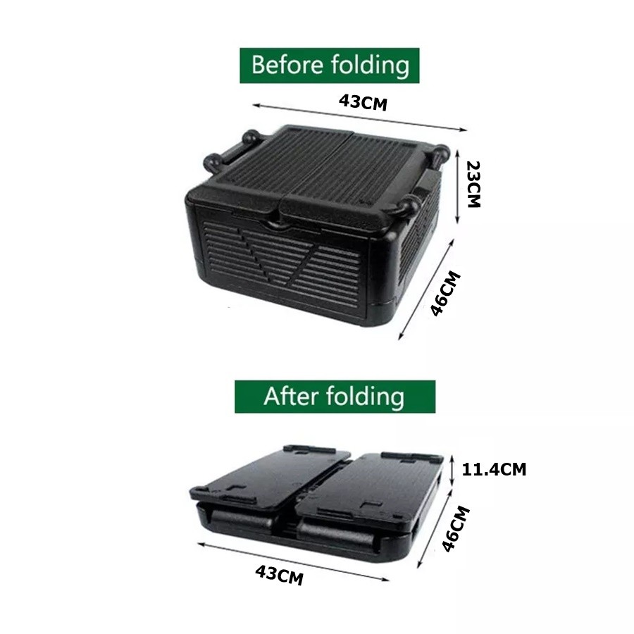 Camping Foldable Ice Cooler Food Storage Box | PTT Outdoor Camping Foldable Ice Cooler Food Storage Box