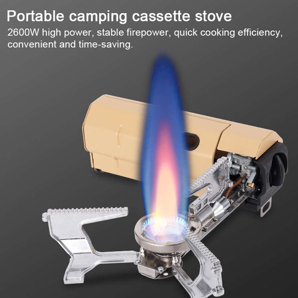 Camping Cooking Kit Combo, PTT Outdoor, FoldNGo 2600W Portable Stove 11,