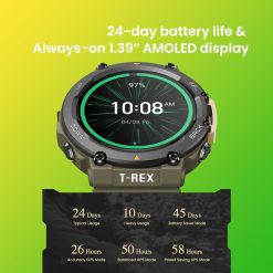AMAZFIT T-Rex 2 GPS Smartwatch, PTT Outdoor, T Rex2,