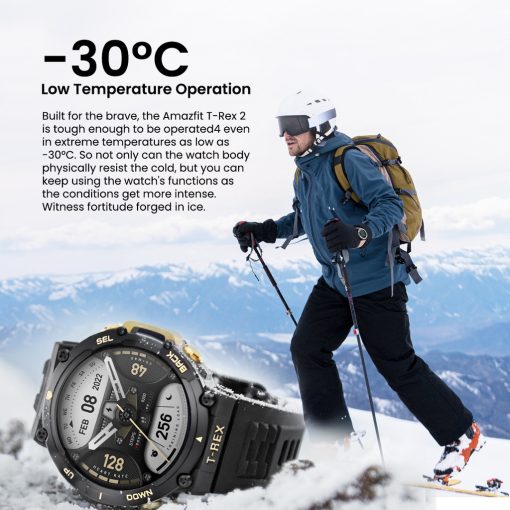 AMAZFIT T-Rex 2 GPS Smartwatch, PTT Outdoor, T,