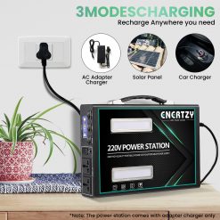 ENERTZY Portable Power Station 350W, 90000mah, PTT Outdoor, ENERTZY Portable Power Station3,