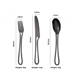 3-in-1 Stainless Steel Cutlery, PTT Outdoor, 3 in 1 Stainless steel cutlery size 2,