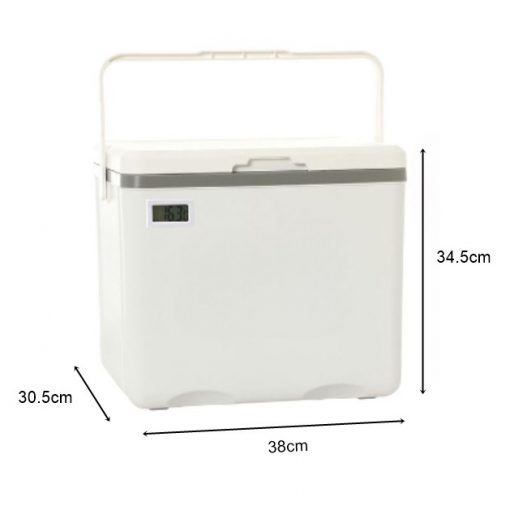 30L Dual Purpose Insulated Cooler Box, cooler box with thermometer, temperature cooler box, drinks storage box with temperature, durable cooler box, versatile, portable chiller box, large capacity cooler box, 30l ice retention, outdoor cool box, picnic cooler box food storage, cold drinks box, can box, mineral water storage, ice cooler storage box, ice chest, chiller, beverage cooler, cold storage box, ice insulated container, drinks storage container, drinks storage cooler box