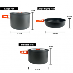 Running Main Category Page, PTT Outdoor, Camping Cookware Mess Kit size new,