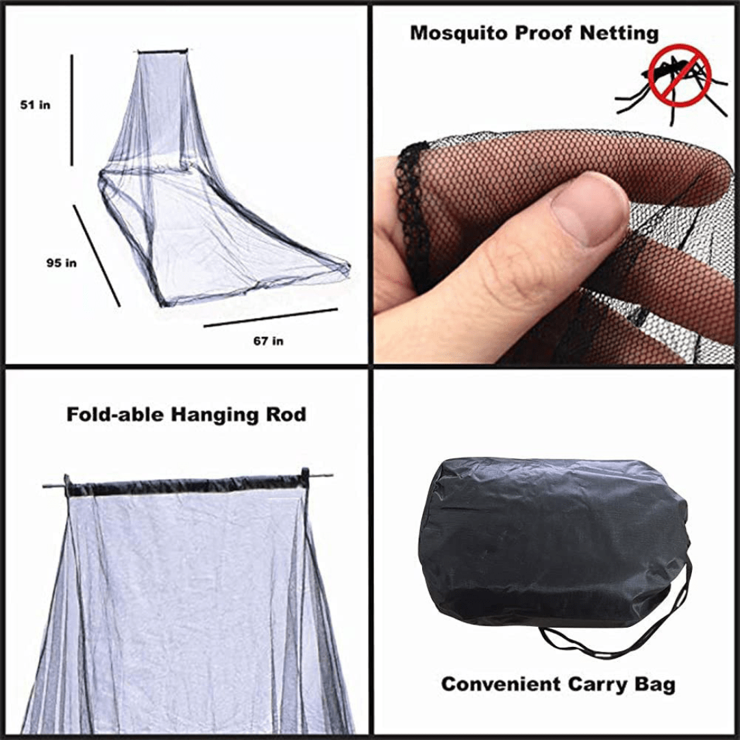 Camping Mosquito Net Canopy (240 x 180 x 130cm) | PTT Outdoor Camping-Mosquito-Net-Canopy-2