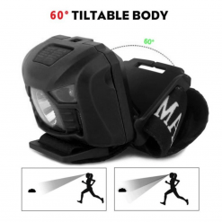 Disaster Emergency Supplies, PTT Outdoor, ESEN97 LED Motion Sensing Headlamp black 1,
