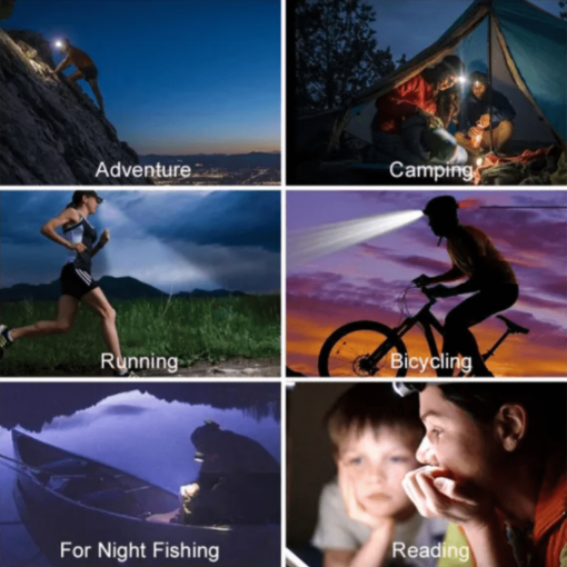 GlowLight Combo, PTT Outdoor, ESEN97 LED Motion Sensing Headlamp scene,