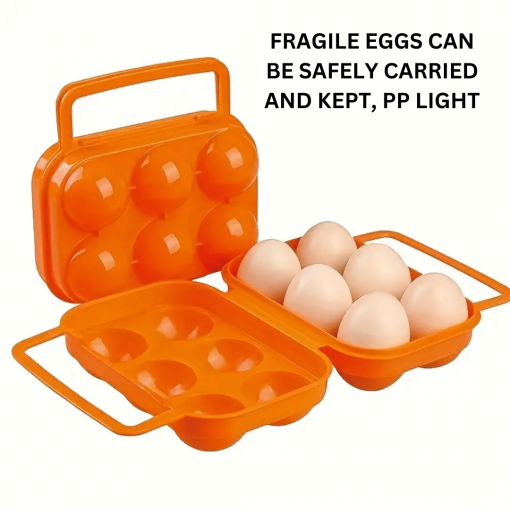 Egg Container with Handle - 6 Slots, PTT Outdoor, Egg Container with Handle 6 Pcs 3,