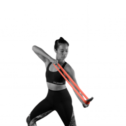 Sanctband Active Resistance Band Vs Decathlon Resistance Band, PTT Outdoor, Female Model 3 IMG 3 Loop Band white bg,