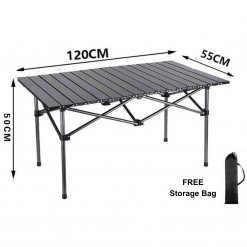 Foldable Eggroll Lightweight Camping Table - 120cm, PTT Outdoor, Foldable Eggroll Lightweight Camping Table – 120cm size,