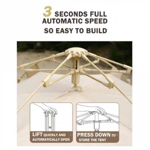 Hexagon-5-8P-Pop-up-Camping-Tent-with-Rainfly-4