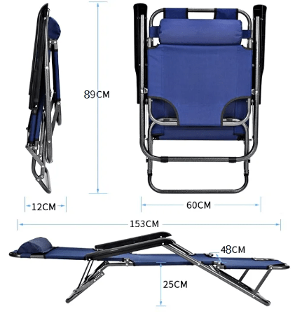 Top 5 Camping Chairs in Malaysia (2024) for Outdoor Comfort, PTT Outdoor, OEM 2 in 1 Foldable Lounge Chair,