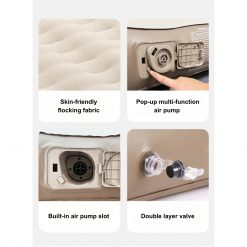 Queen Air Mattress with Built-in Pump - Khaki, PTT Outdoor, Queen Air Mattress with Built in Pump 13,